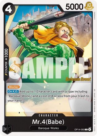 Mr.4(Babe) [The Azure Sea's Seven Release Event Cards]