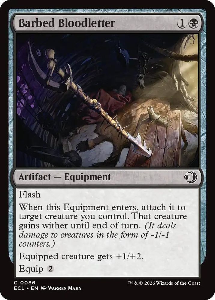 Barbed Bloodletter [Lorwyn Eclipsed]