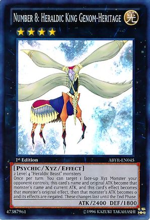Number 8: Heraldic King Genom-Heritage [ABYR-EN045] Super Rare