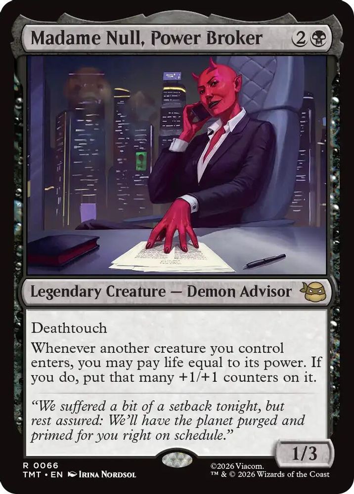 Madame Null, Power Broker [Teenage Mutant Ninja Turtles]