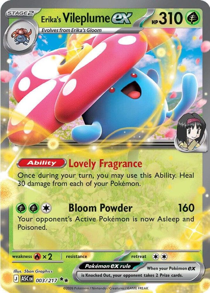Erika's Vileplume ex (003/217) [Mega Evolution: Ascended Heroes]