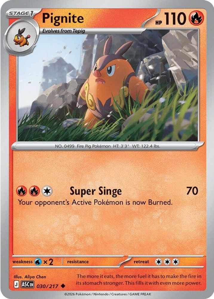 Pignite 030  - Reverse Holofoil ME Ascended Heroes - Uncommon