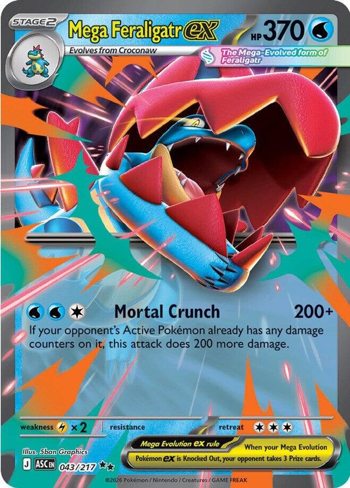 Mega Feraligatr ex (043/217) [Mega Evolution: Ascended Heroes]