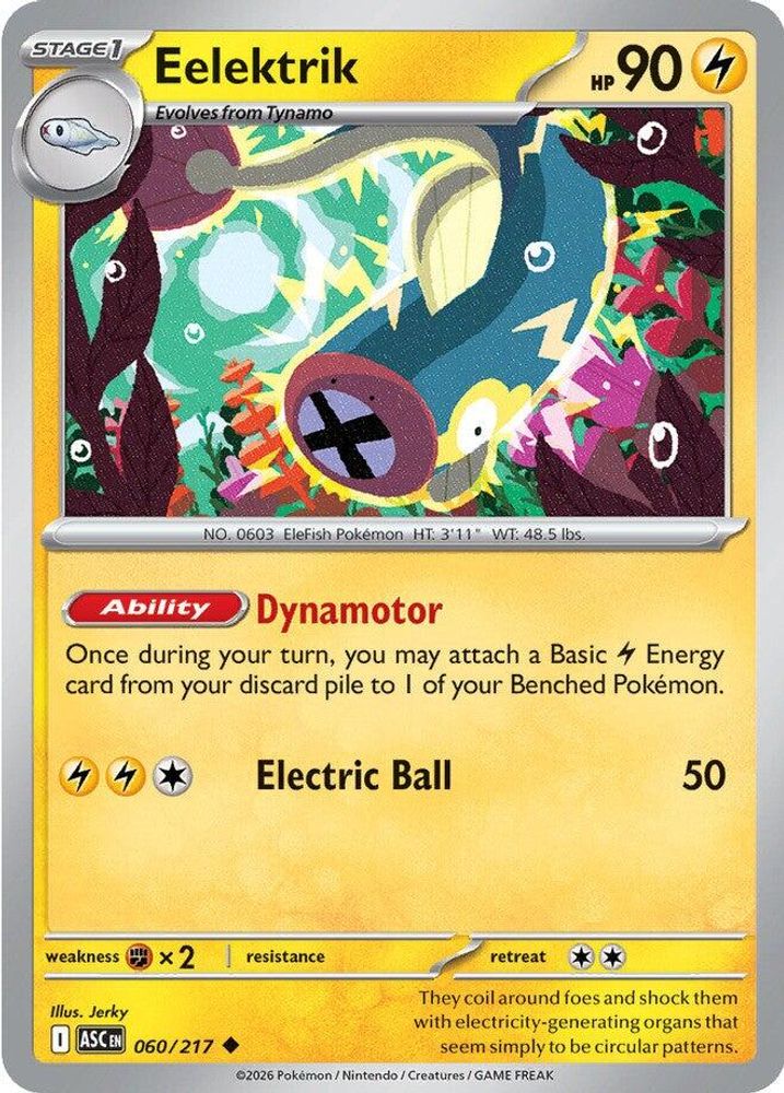 Eelektrik 060  - Reverse Holofoil ME Ascended Heroes - Uncommon