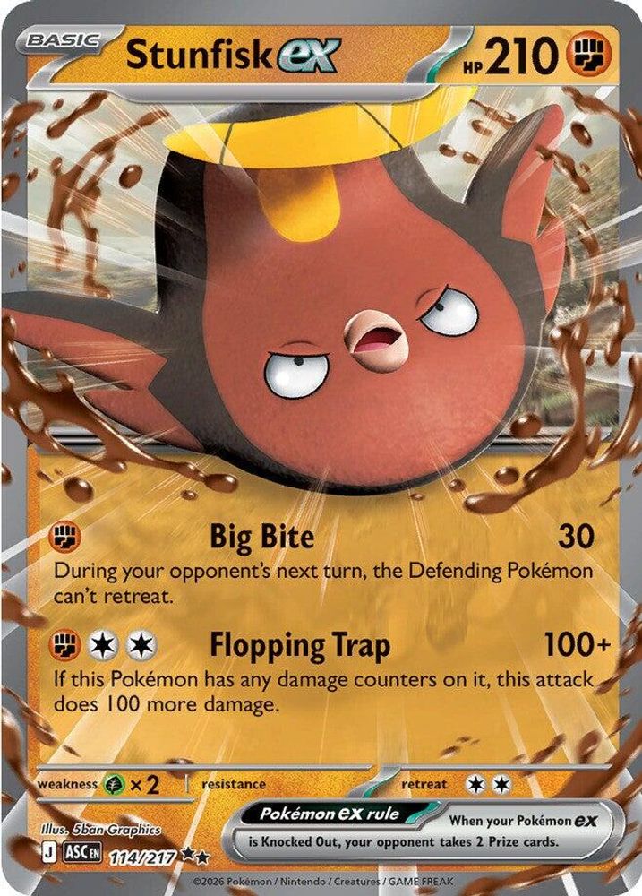 Stunfisk ex (114/217) [Mega Evolution: Ascended Heroes]