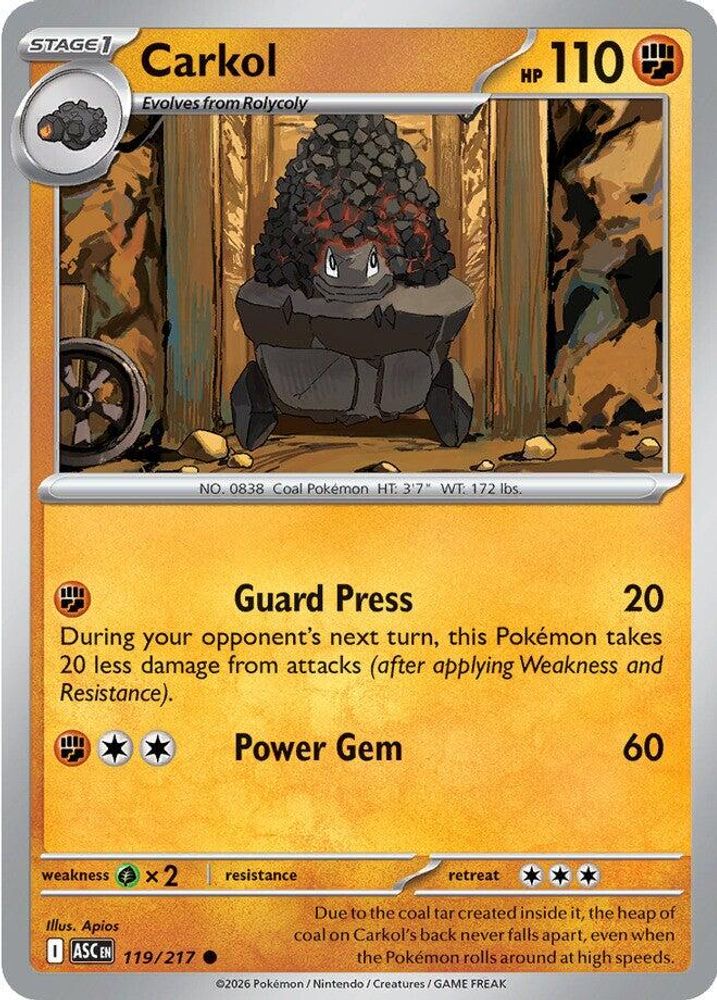 Carkol 119  - Reverse Holofoil ME Ascended Heroes - Common