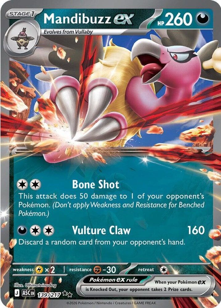 Mandibuzz ex (139/217) [Mega Evolution: Ascended Heroes]