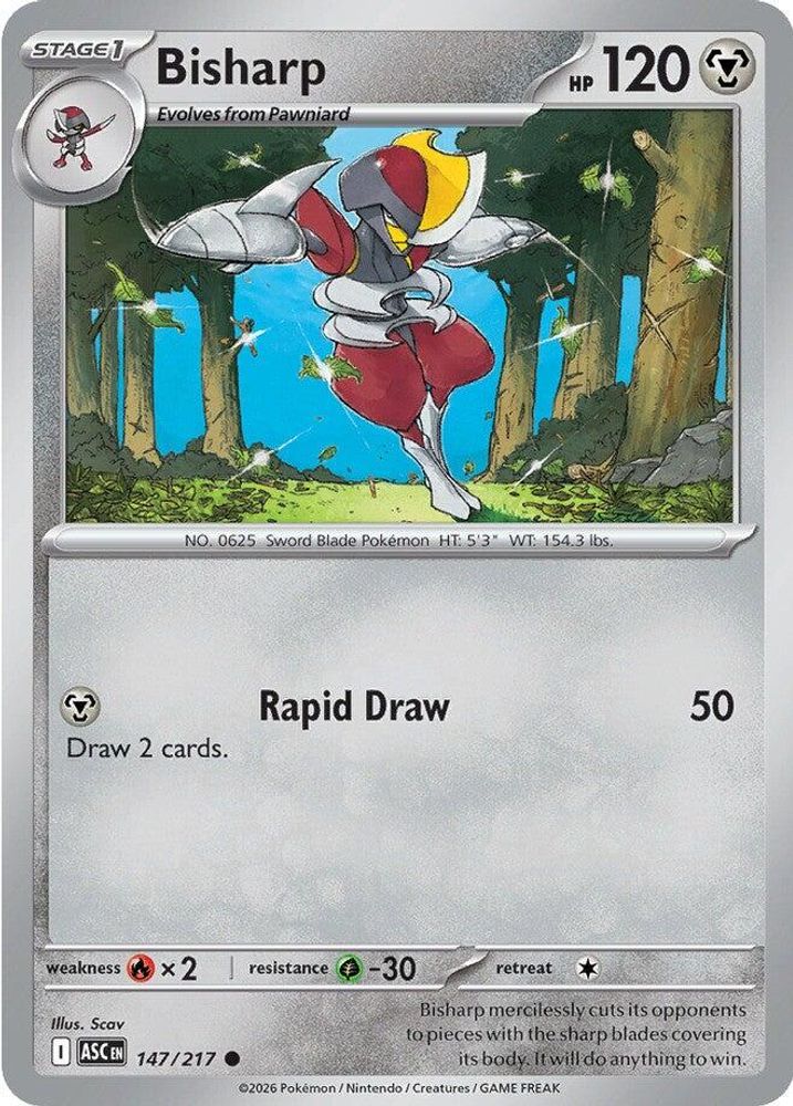 Bisharp 147  - Reverse Holofoil ME Ascended Heroes - Common