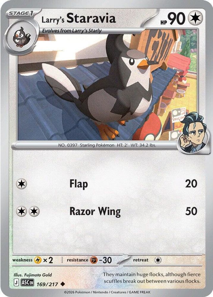 Larry's Staravia 169  - Reverse Holofoil ME Ascended Heroes - Uncommon