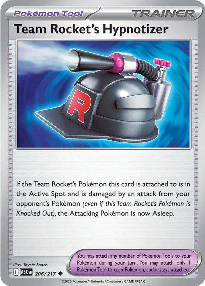Team Rocket's Hypnotizer 206  - Reverse Holofoil ME Ascended Heroes - Uncommon