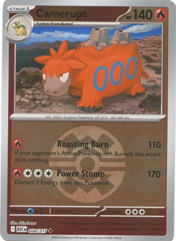 Camerupt (028/217) (Quick Ball) [Mega Evolution: Ascended Heroes]