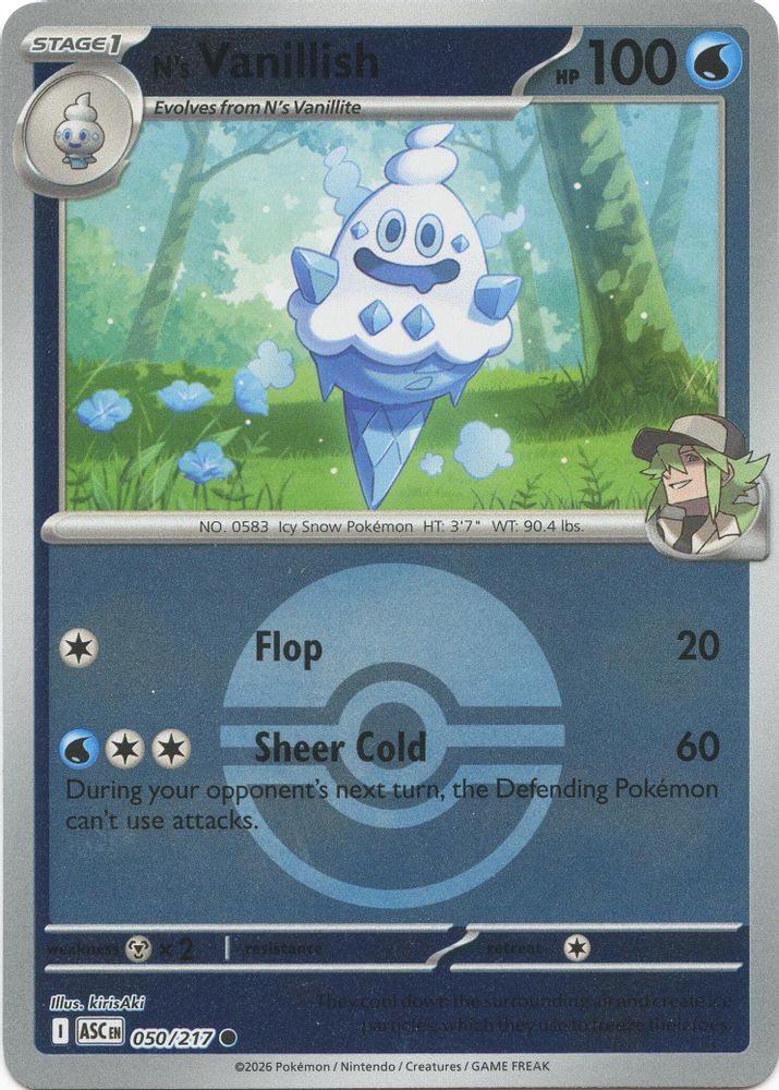 N's Vanillish (050/217) (Poke Ball) [Mega Evolution: Ascended Heroes]