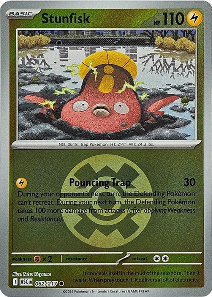 Stunfisk (062/217) (Quick Ball) [Mega Evolution: Ascended Heroes]