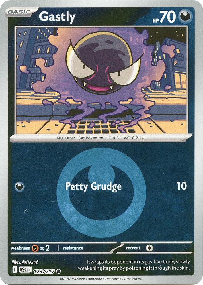 Gastly (123/217) (Energy Symbol Pattern) [Mega Evolution: Ascended Heroes]