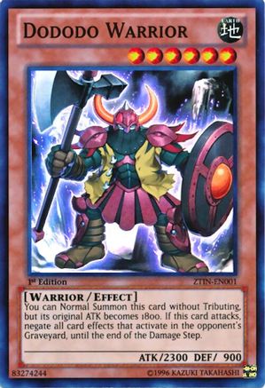 Dododo Warrior [ZTIN-EN001] Super Rare