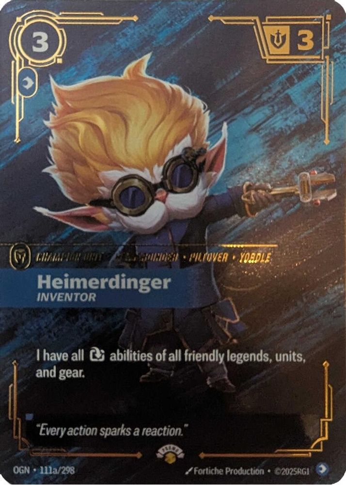 Heimerdinger - Inventor (111a/298) - [Riftbound Promotional Cards Foil] (Riftbound TCG)