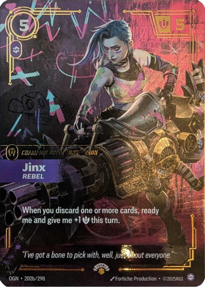 Jinx - Rebel (202/298) - [Riftbound Promotional Cards Foil] (Riftbound TCG)