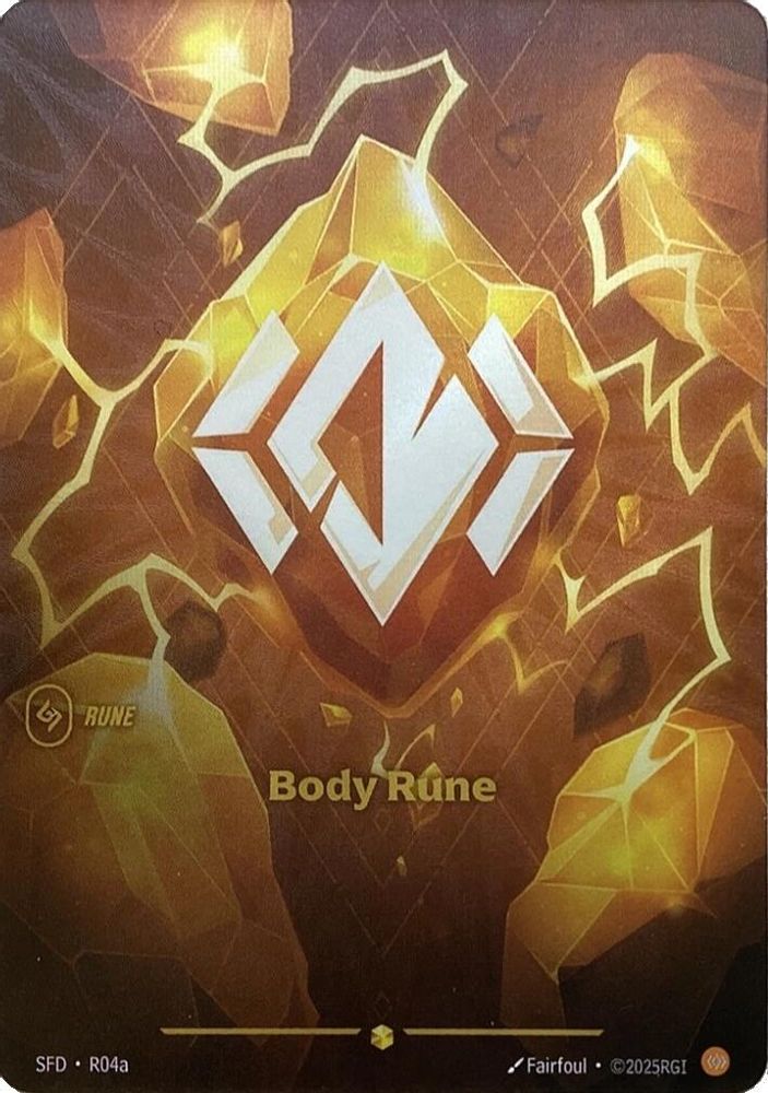 Body Rune (Alternate Art) (R04a) - [Spiritforged Foil] (Riftbound TCG)