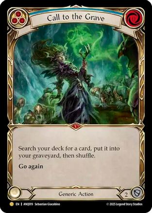 Call To The Grave (Blue) (ANQ019) (ANQ019) - Compendium of Rathe - Antiquity Pack Cold Foil