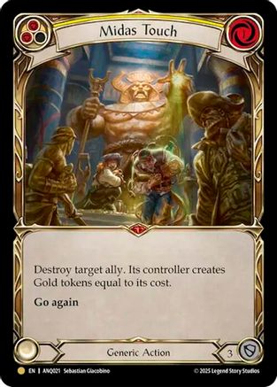 Midas Touch (Yellow) (ANQ021) (ANQ021) - Compendium of Rathe - Antiquity Pack Cold Foil