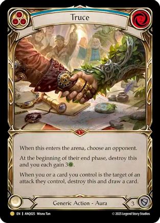 Truce (Blue) (ANQ025) (ANQ025) - Compendium of Rathe - Antiquity Pack Cold Foil