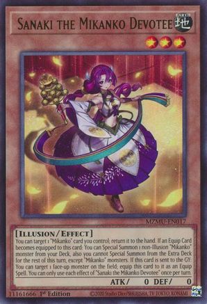 Sanaki the Mikanko Devotee [MZMU-EN017] Ultra Rare