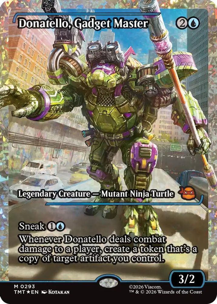 Donatello, Gadget Master (Showcase) (Fracture Foil) [Teenage Mutant Ninja Turtles]