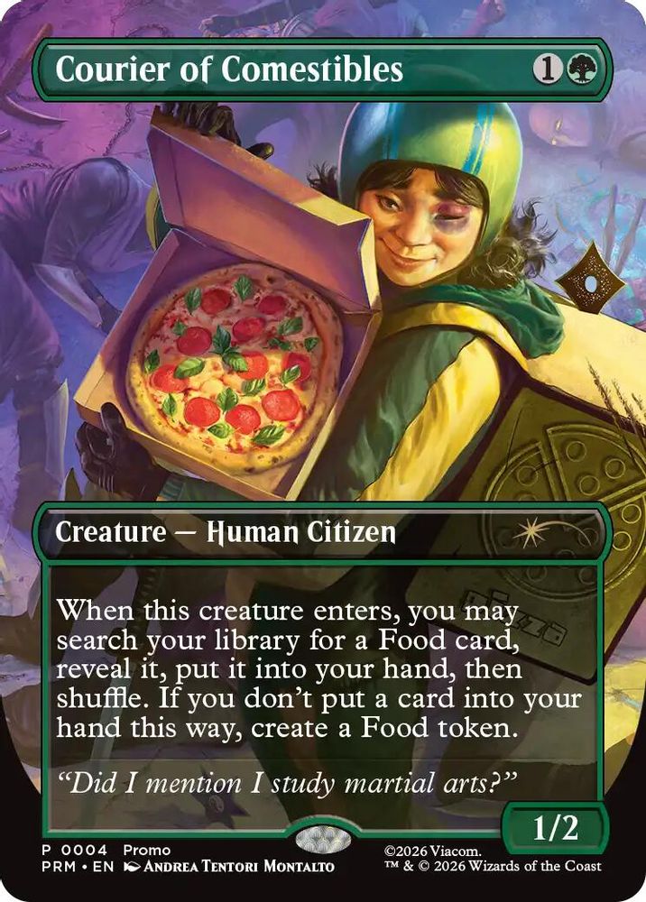 Courier of Comestibles (Borderless) [Wizards Play Network 2026]
