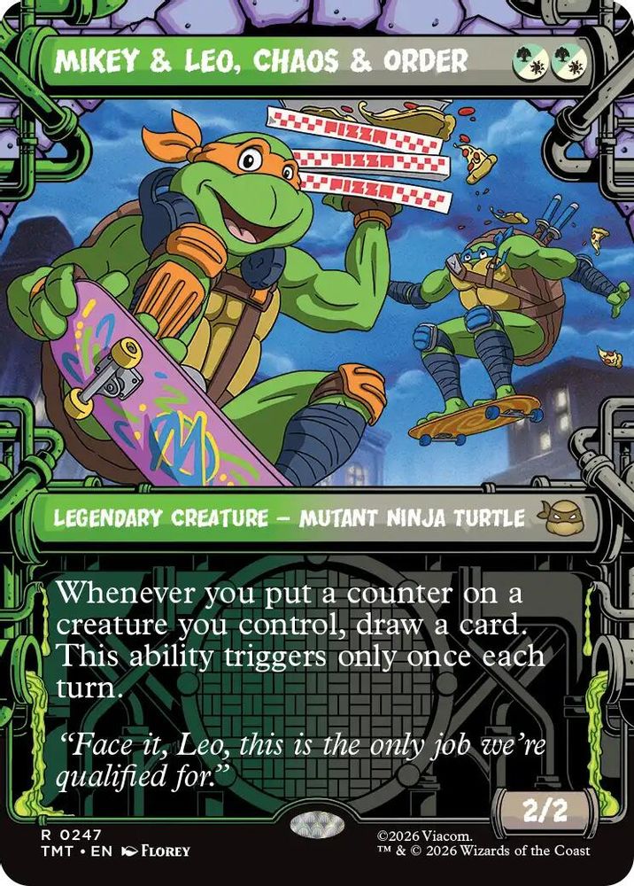 Mikey & Leo, Chaos & Order (Showcase) [Teenage Mutant Ninja Turtles]