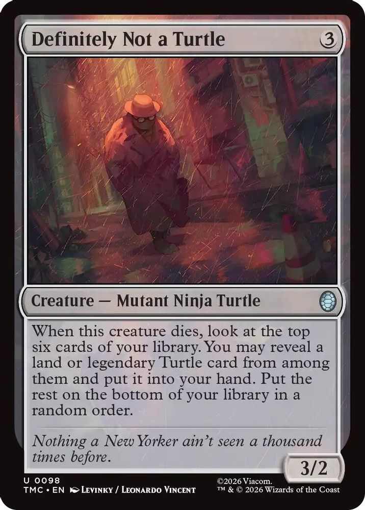 Definitely Not a Turtle [Teenage Mutant Ninja Turtles Commander]