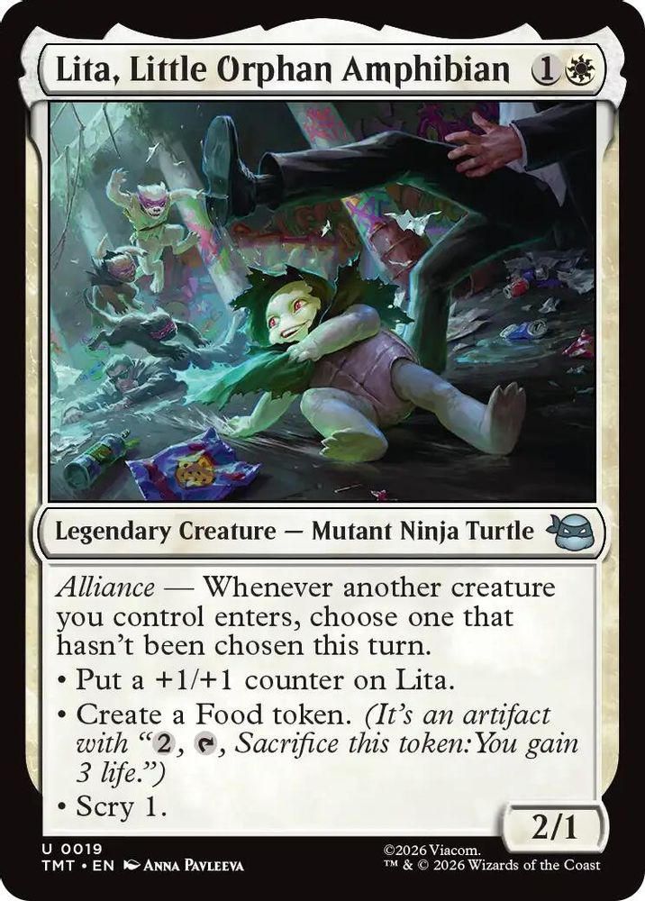 Lita, Little Orphan Amphibian [Teenage Mutant Ninja Turtles]
