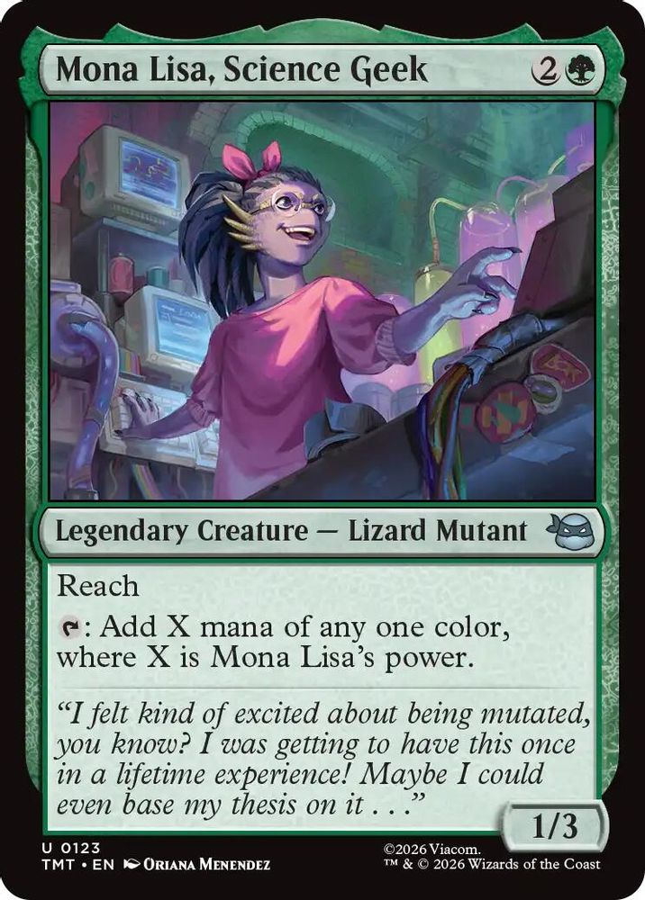Mona Lisa, Science Geek [Teenage Mutant Ninja Turtles]