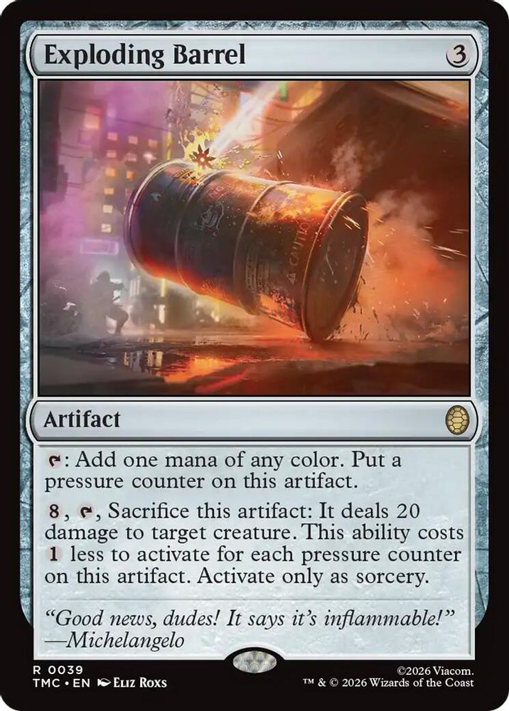 Exploding Barrel [Teenage Mutant Ninja Turtles Commander]