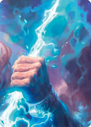 Enlightened Strike // Shelter from the Storm Double Sided Art Card (Top Center) - GEM Pack 4