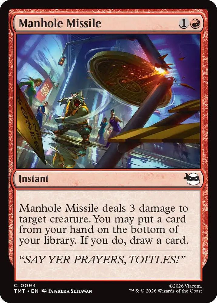 Manhole Missile [Teenage Mutant Ninja Turtles]