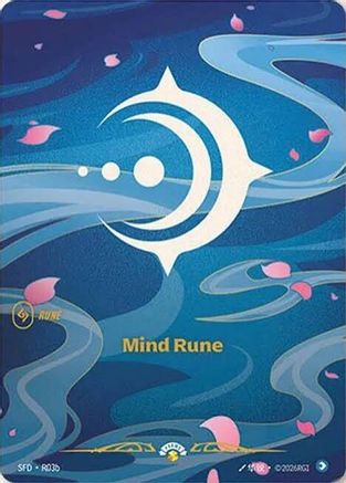 Mind Rune (R03b) (R03b) - Riftbound Organized Play Promotional Cards Foil (Riftbound TCG)