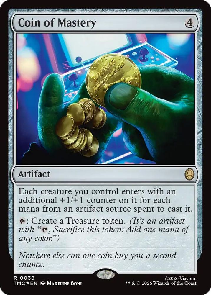 Coin of Mastery (Surge Foil) [Teenage Mutant Ninja Turtles Commander]