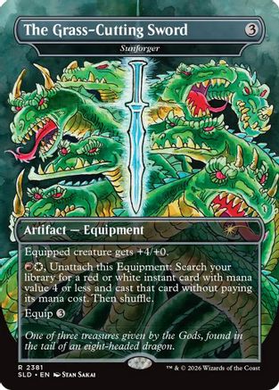 The Grass-Cutting Sword - Sunforger [Secret Lair Drop Series]