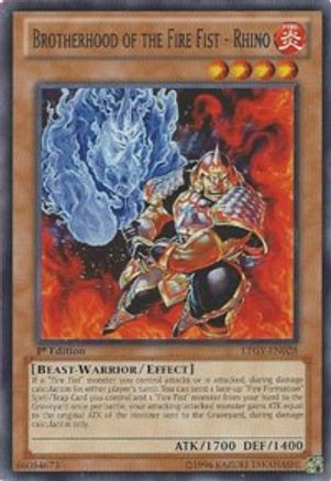 Brotherhood of the Fire Fist - Rhino [LTGY-EN028] Rare