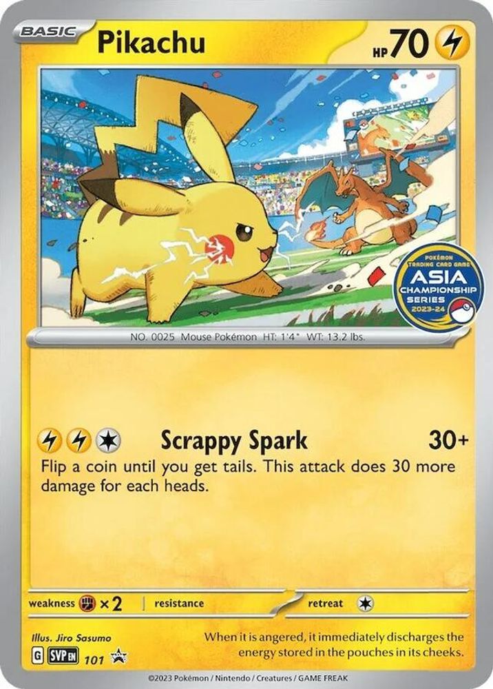 Pikachu (Asia Championship Series -24) 101 SV Scarlet & Violet Promo Cards - Promo