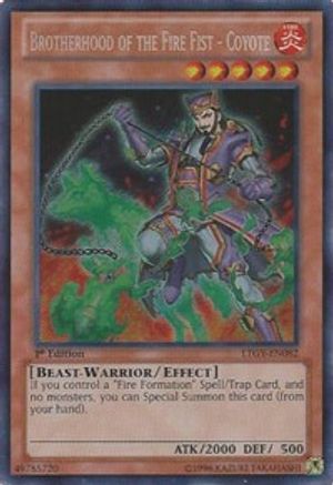 Brotherhood of the Fire Fist - Coyote [LTGY-EN082] Secret Rare