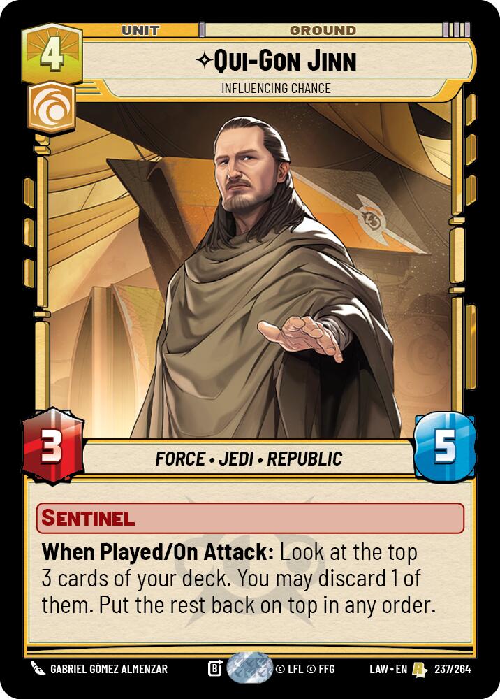 Qui-Gon Jinn - Influencing Chance (237/264) (237/264) [A Lawless Time]