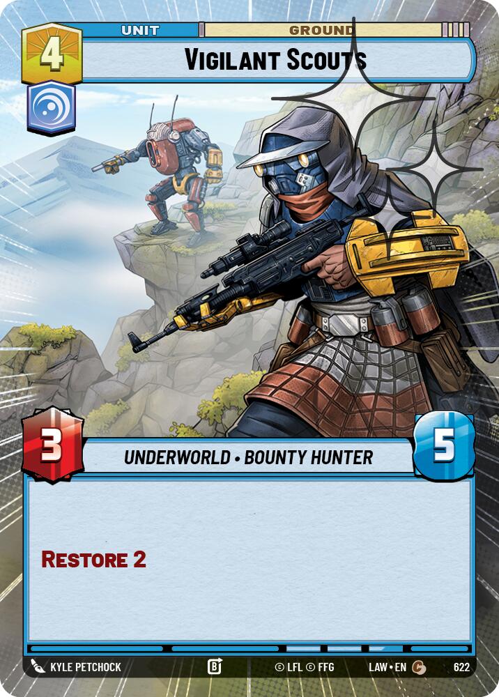 Vigilant Scouts (622) (Hyperspace Foil) (622) [A Lawless Time]