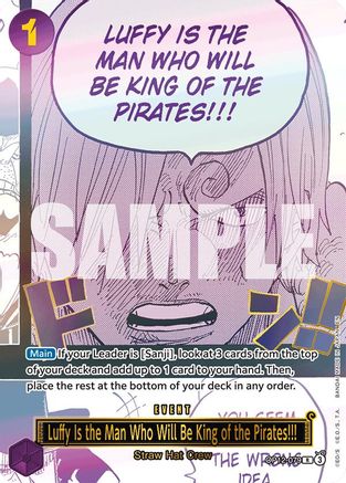 Luffy Is the Man Who Will Be King of the Pirates!!! (Japanese Version 3rd Anniversary Set) [One Piece Promotion Cards]