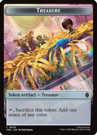 Treasure // Clue Double-Sided Token [Teenage Mutant Ninja Turtles Commander Tokens]