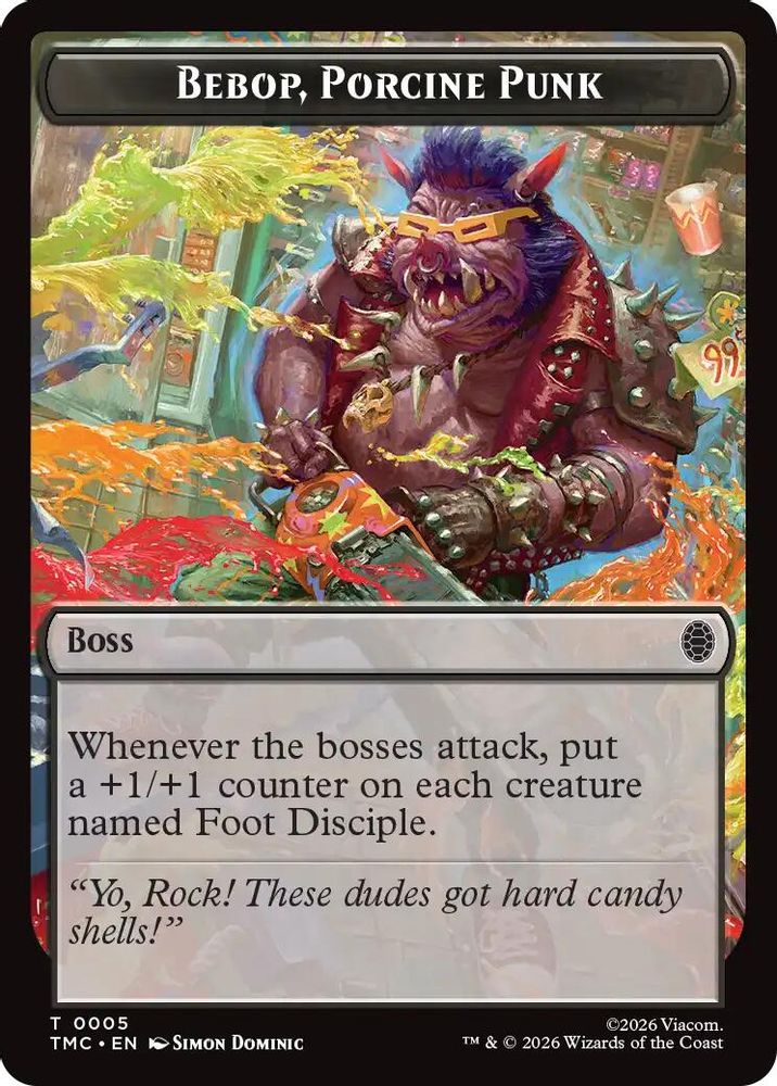 Bebop, Porcine Punk [Teenage Mutant Ninja Turtles Commander Tokens]