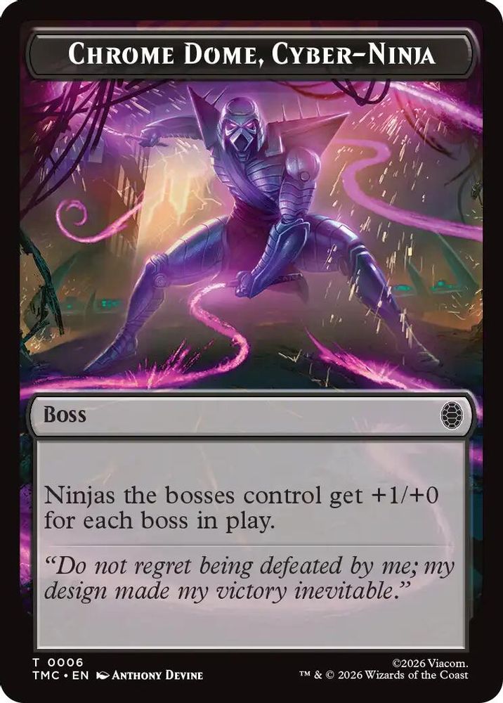 Chrome Dome, Cyber-Ninja [Teenage Mutant Ninja Turtles Commander Tokens]