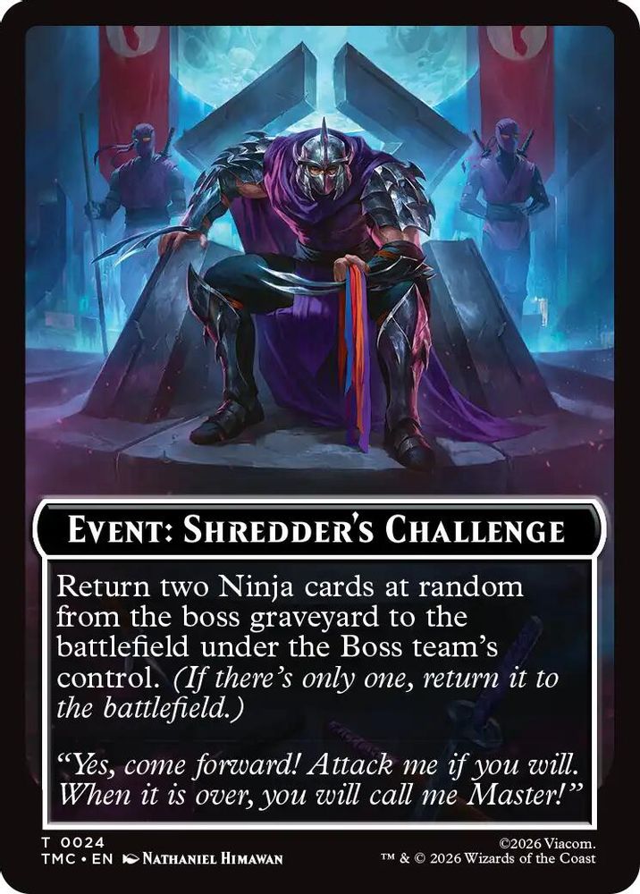 Event: Shredder's Challenge [Teenage Mutant Ninja Turtles Commander Tokens]