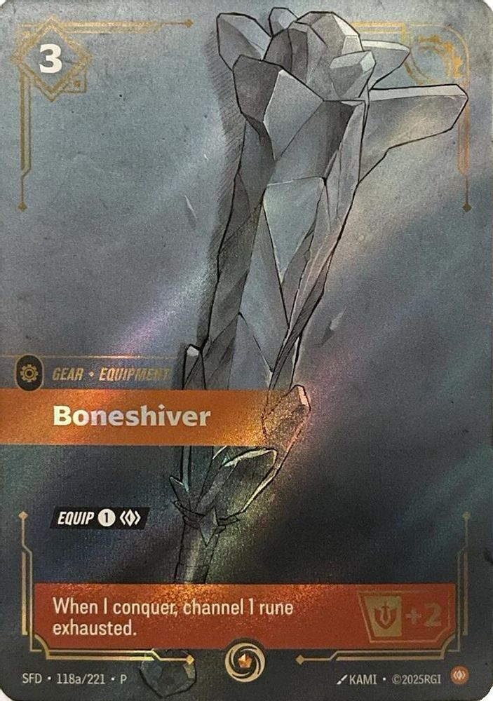 Boneshiver (118a/221) - [Riftbound Organized Play Promotional Cards Foil] (Riftbound TCG)