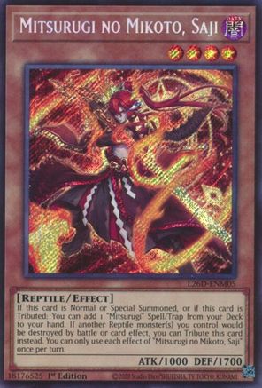 Mitsurugi no Mikoto, Saji (Secret Rare) [L26D-ENM05] Secret Rare